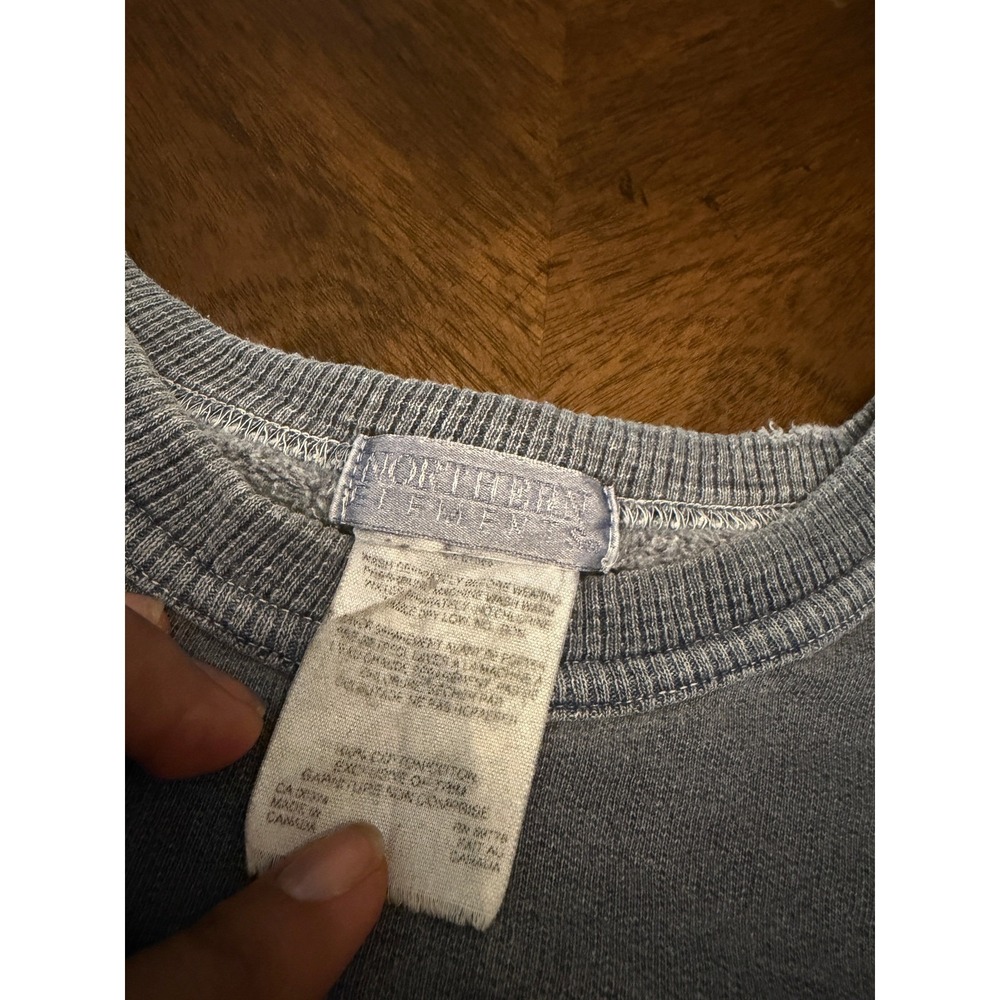 Northern Reflections Vintage Eagle Graphic Sweatshirt Blue Cotton Mens XL Canada - Picture 4 of 6